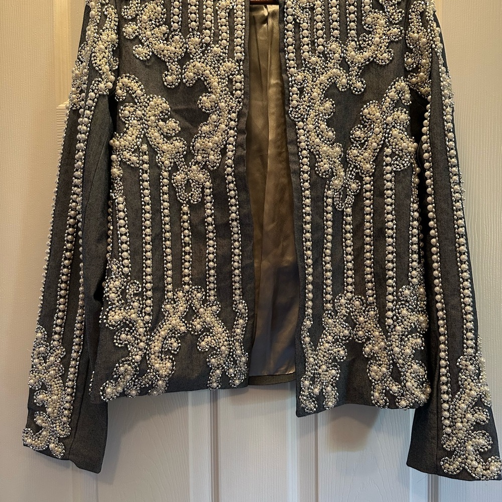 Embellished Gray Jacket